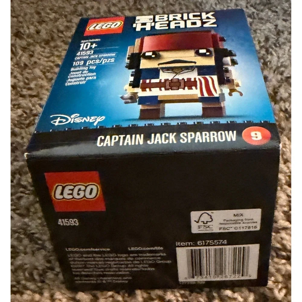 Lego-Brickheadz Disney Captain Jack Sparrow Building Set (NWT) 41593